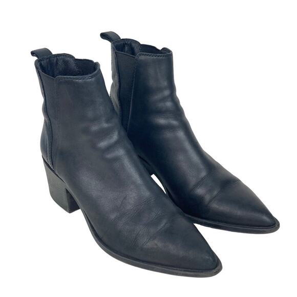 STEVE MADDEN Audience Chelsea Leather Ankle Boots Booties - Size 9.5 - Picture 5 of 15